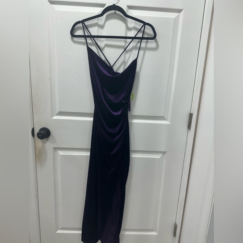 Windsor Purple Velvet Dress